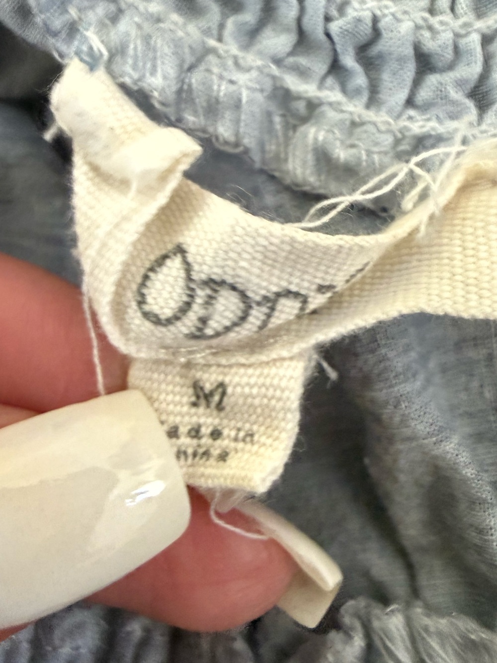Vici Blue Euro Summer Eyelet Top - Picture 4 of 5